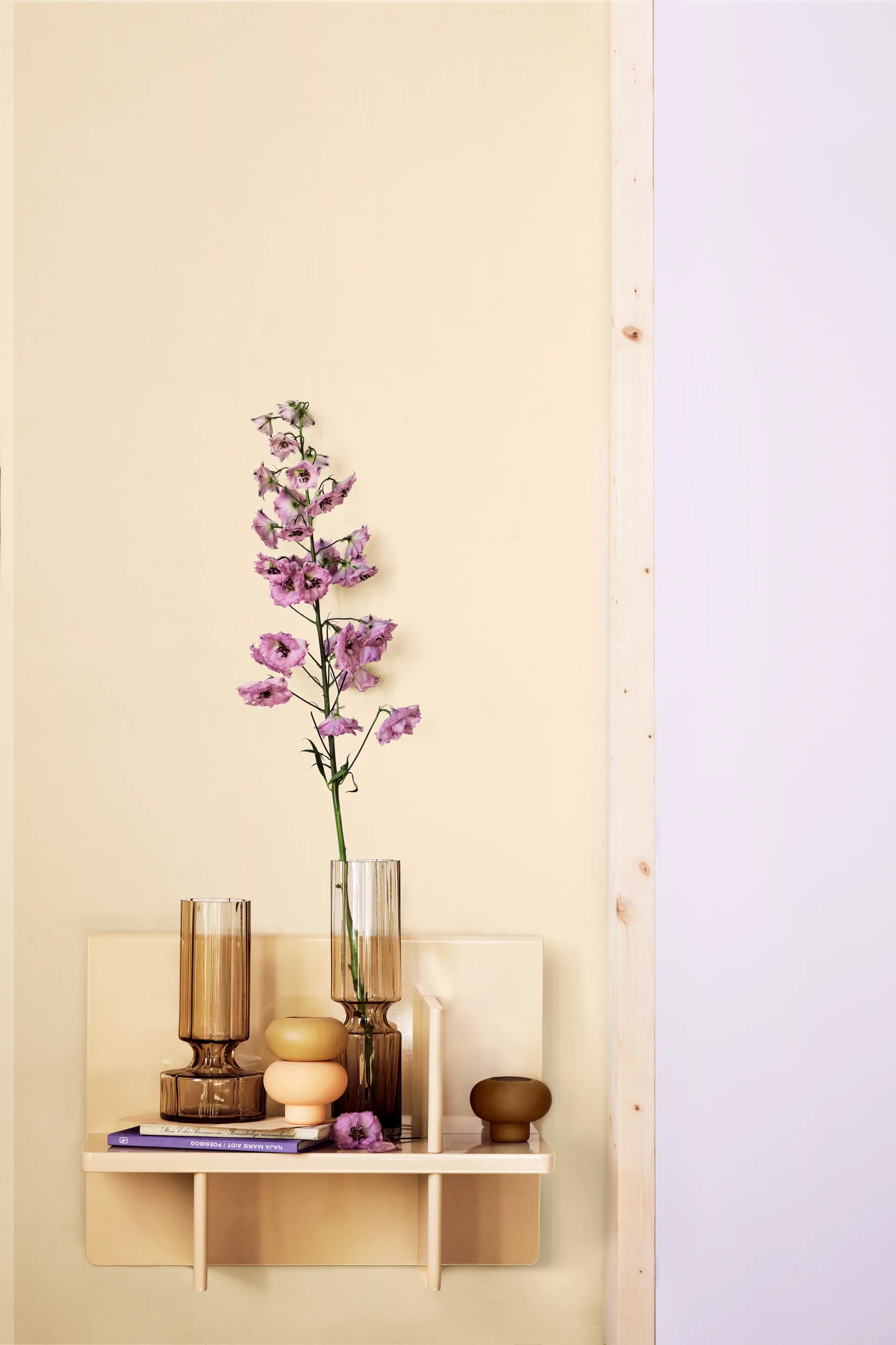 Hyacint 玻璃 花瓶  31.7 cm, Indian tan Broste Copenhagen