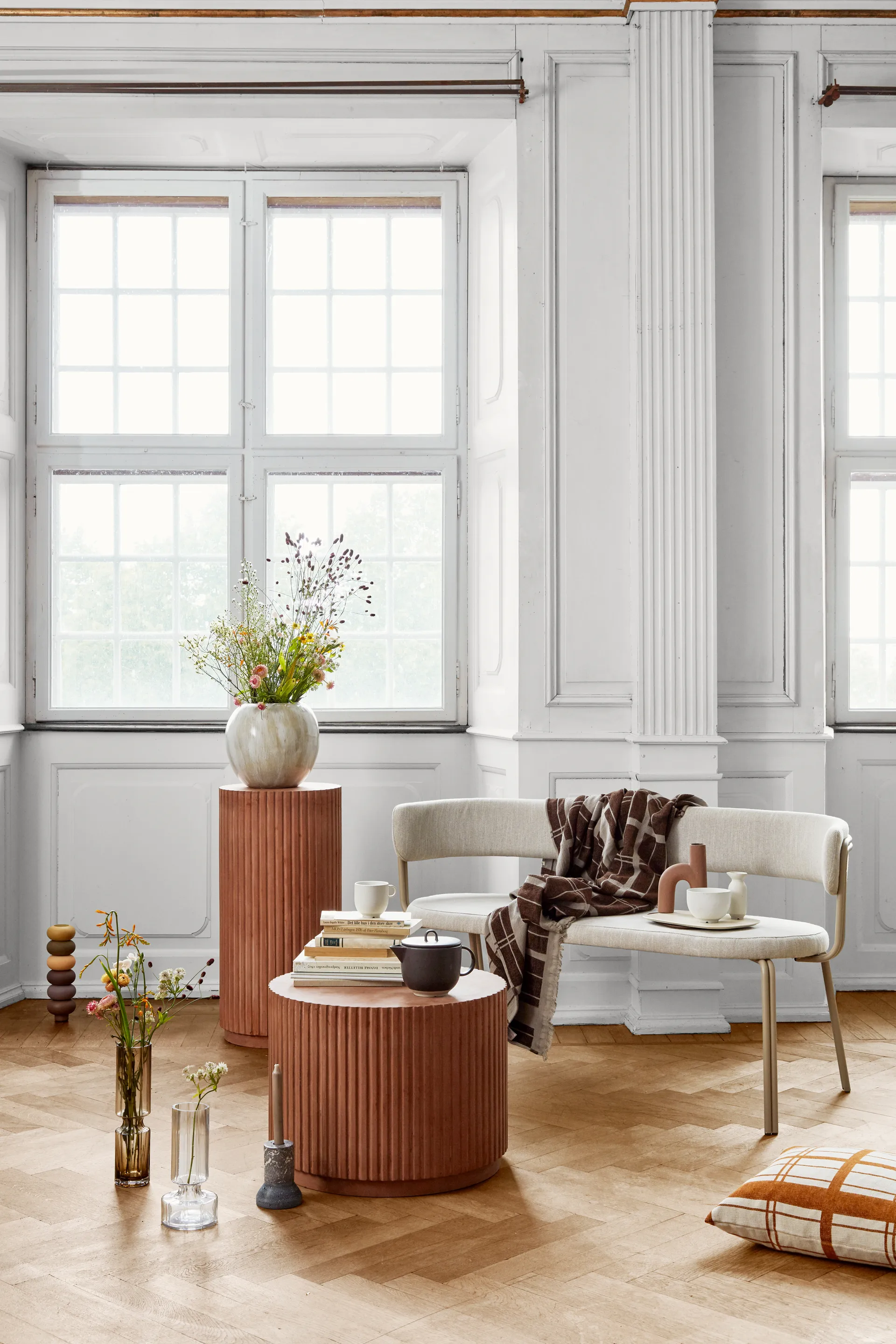 Hyacint 玻璃 花瓶  31.7 cm, Indian tan Broste Copenhagen