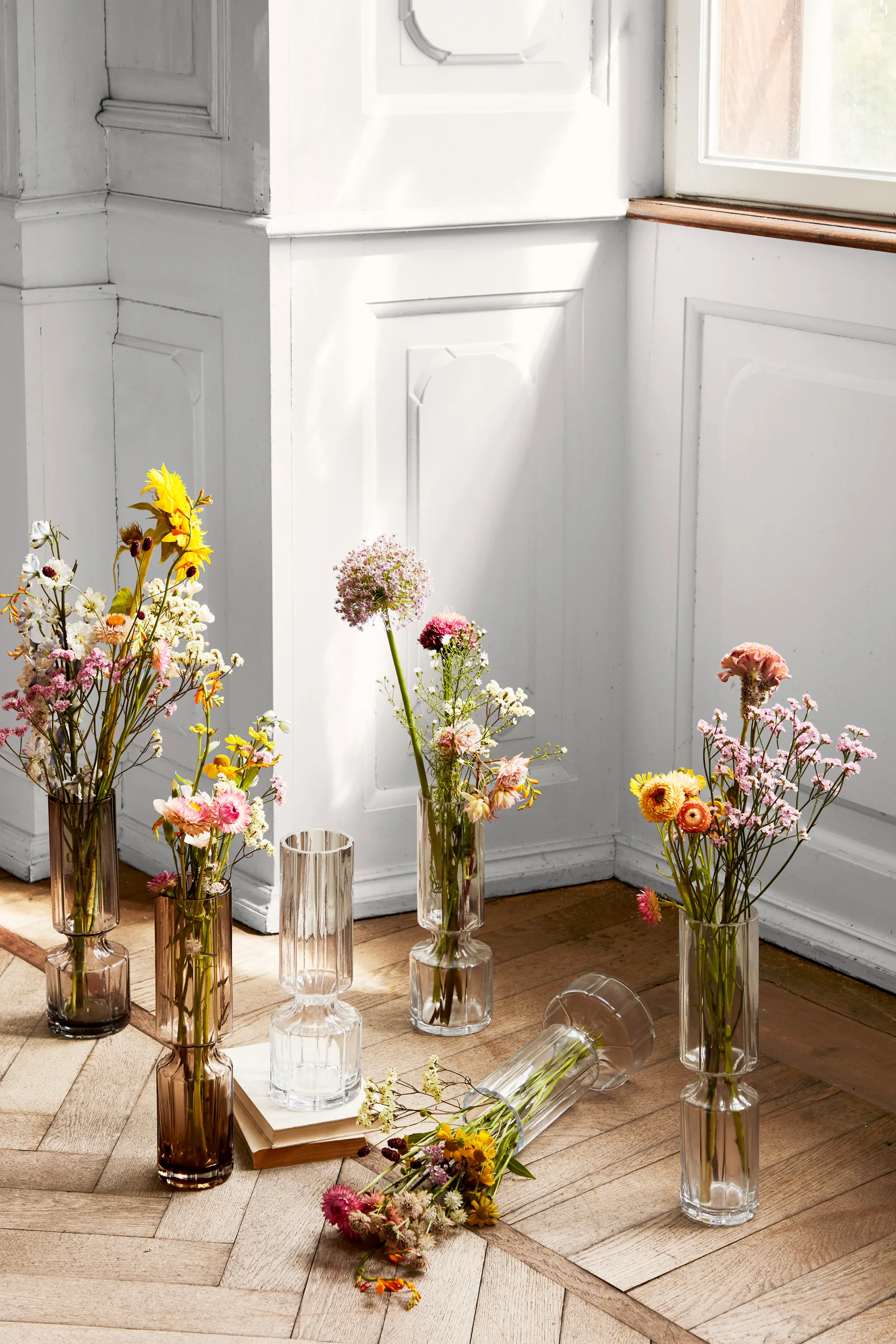 Hyacint 玻璃 花瓶  31.7 cm, Indian tan Broste Copenhagen