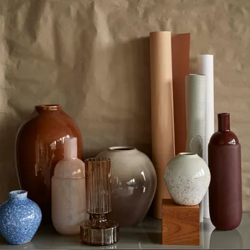 Ingrid 陶瓷花瓶 14.5cm 3件装 - insignia 蓝色-白色 - Broste Copenhagen