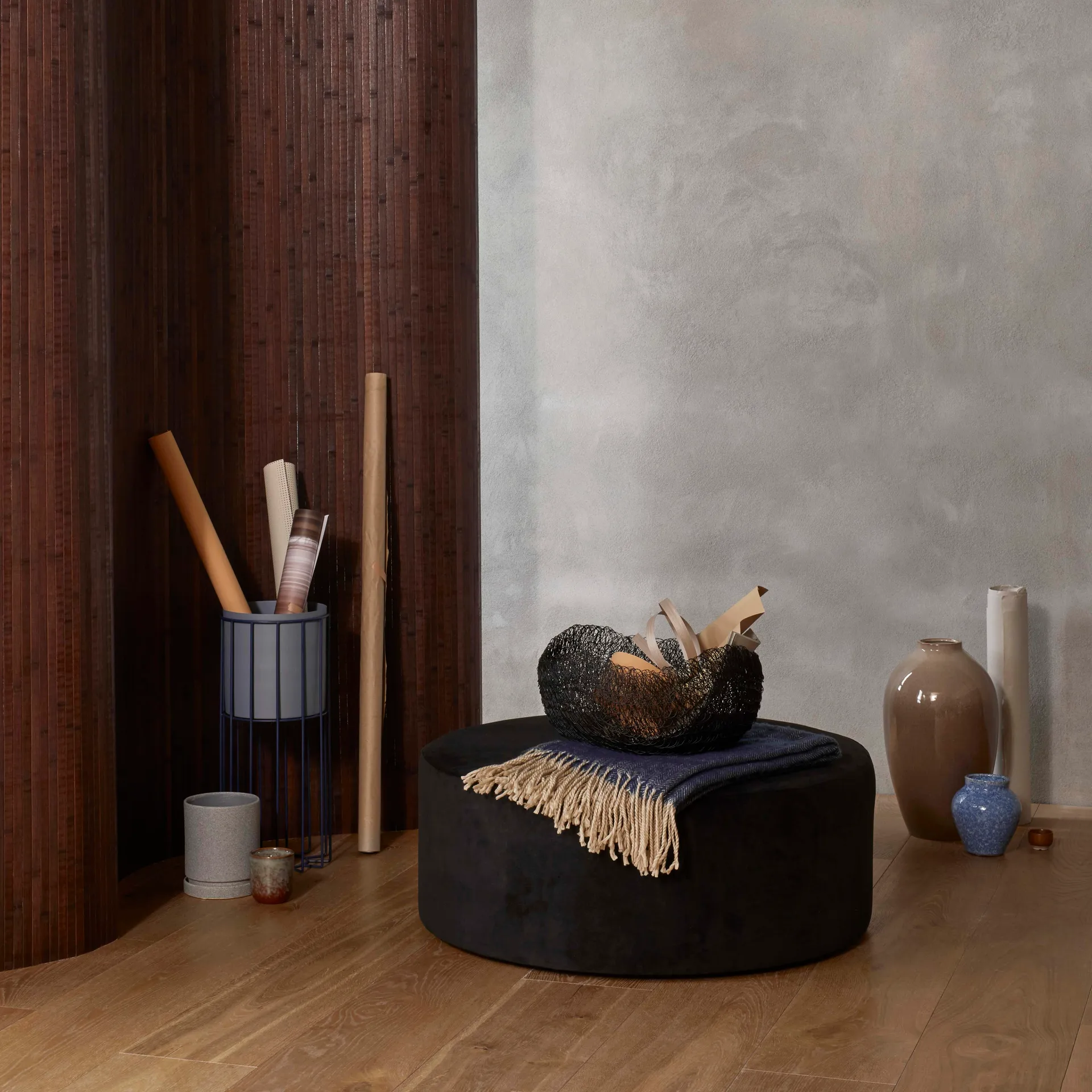 Ingrid 陶瓷花瓶 14.5cm 3件装, insignia 蓝色-白色 Broste Copenhagen