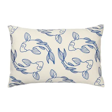 Koi 枕头套 40x60 cm - Intense blue - Broste Copenhagen