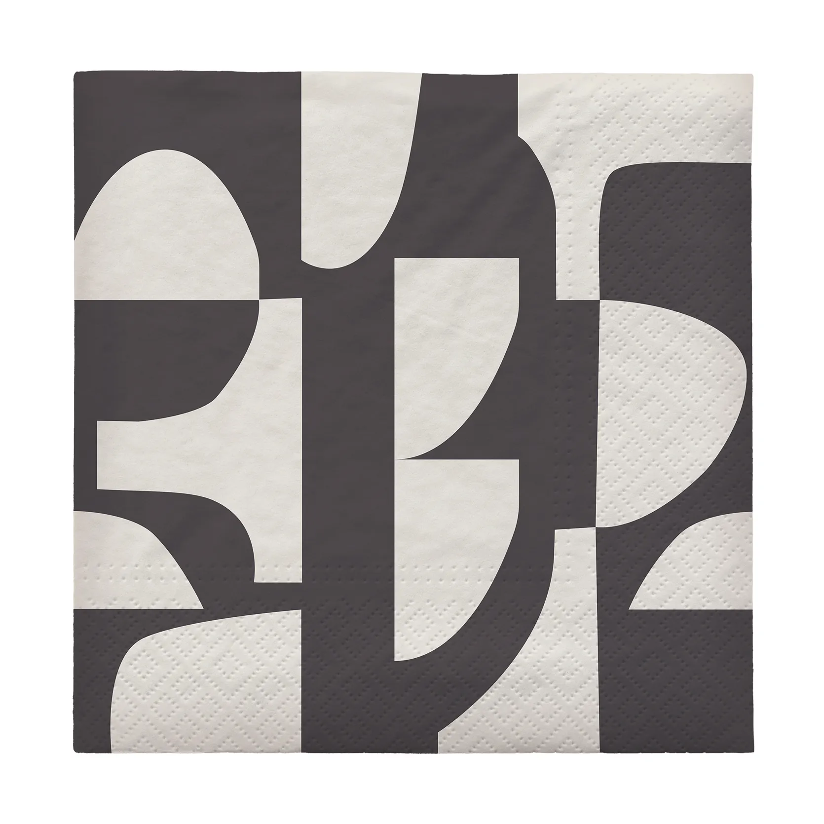 Lara 餐巾纸 33x33 cm 20-pack, 黑色-米白色 Broste Copenhagen