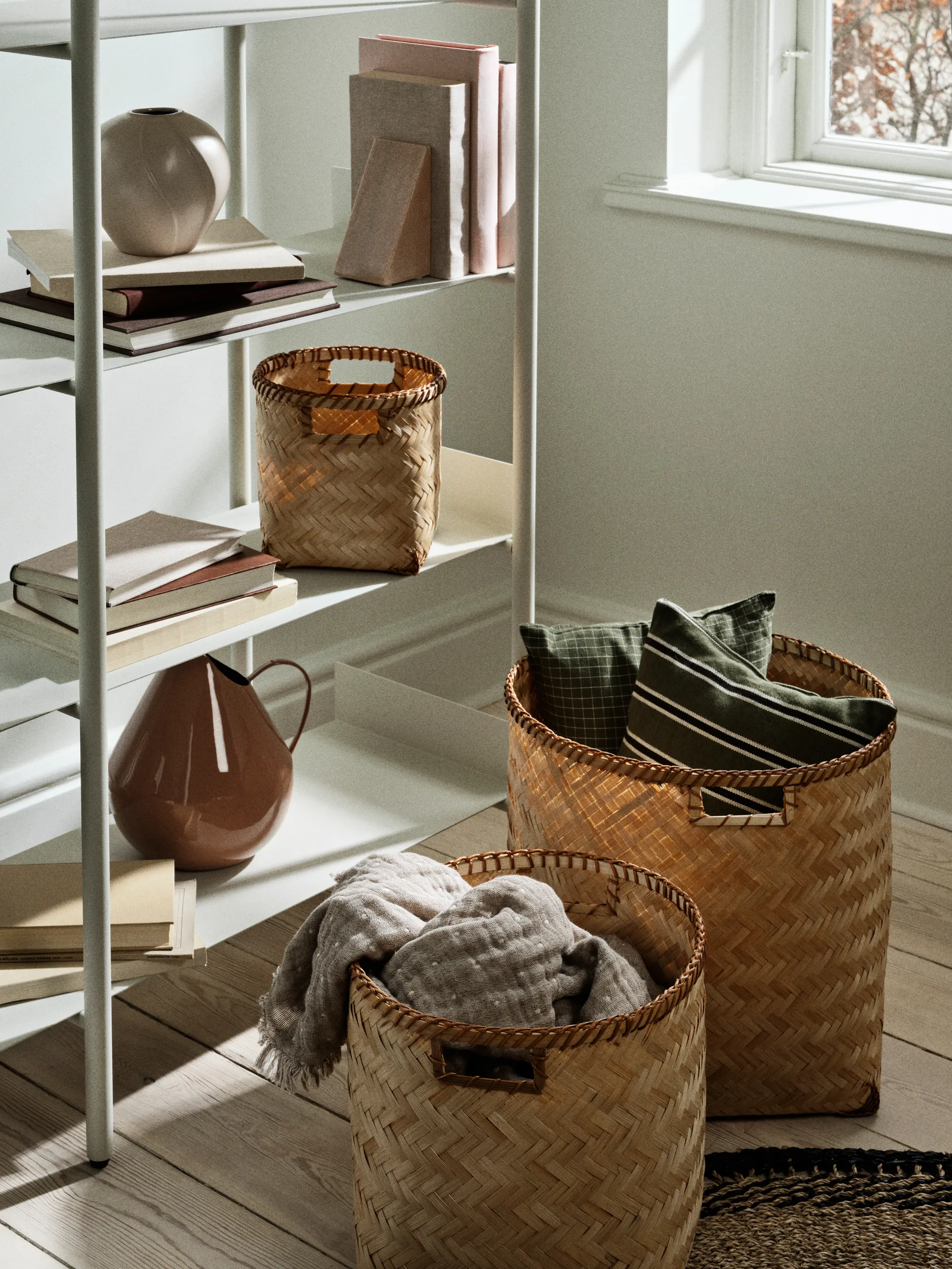 Leda 花瓶 Ø15x15 cm, 灰色 沙色 Broste Copenhagen