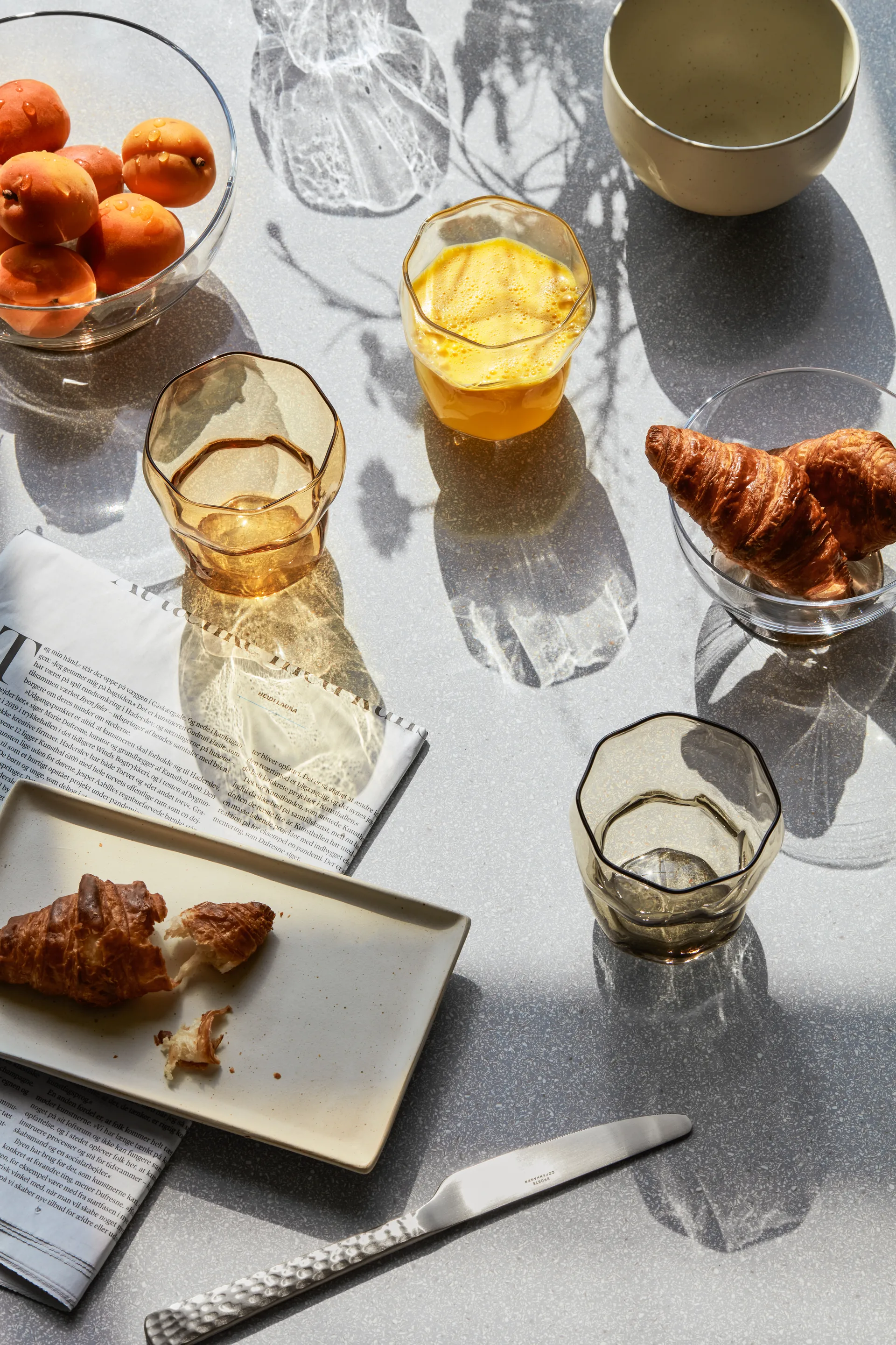 Limfjord drinking glass 25 cl, Light 灰色 Broste Copenhagen