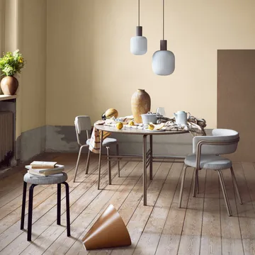 Lolly吊灯 - 沙色_白色_Ø27cm - Broste Copenhagen
