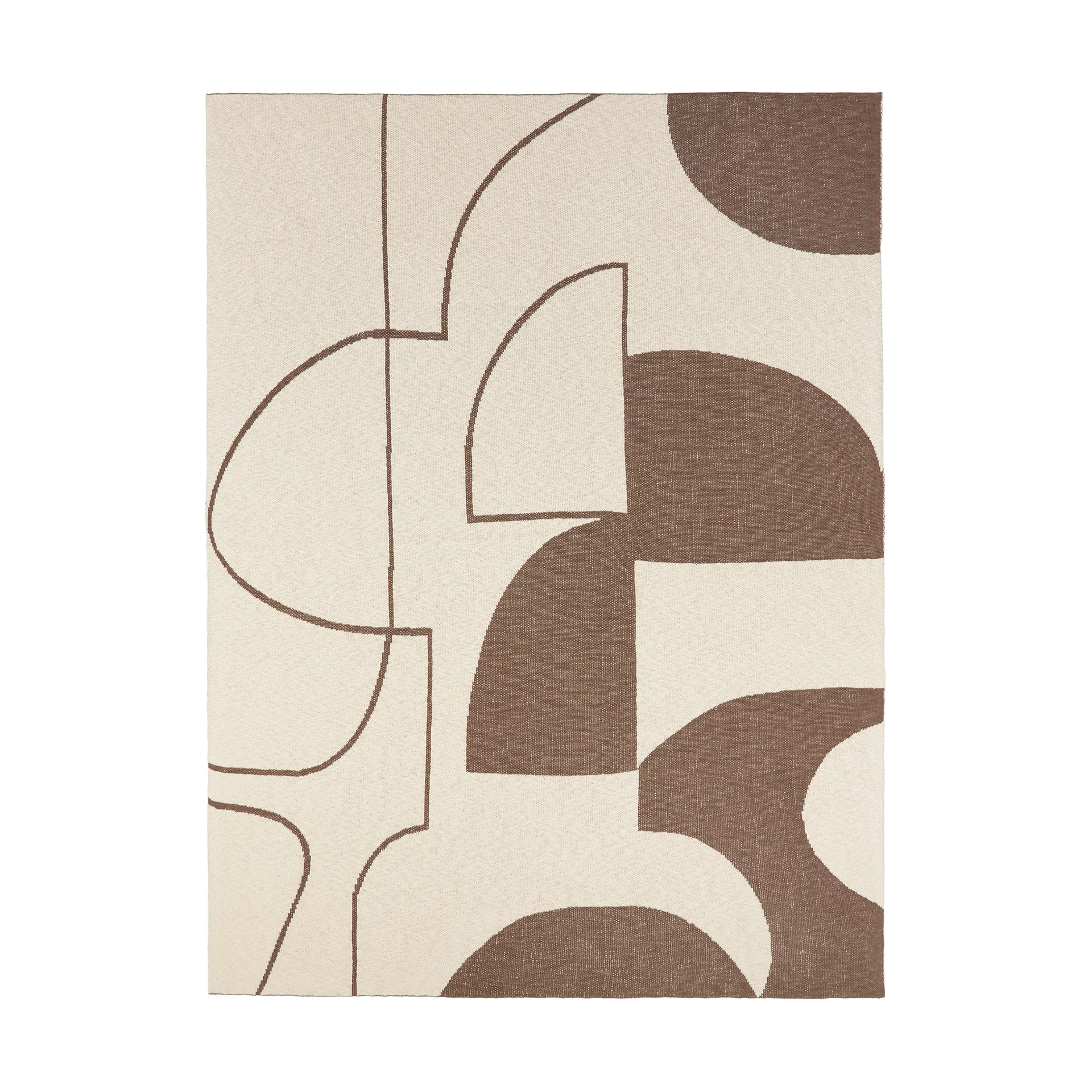 Maren 毯子 130x180 cm, Kangaroo 褐色-米白色 Broste Copenhagen