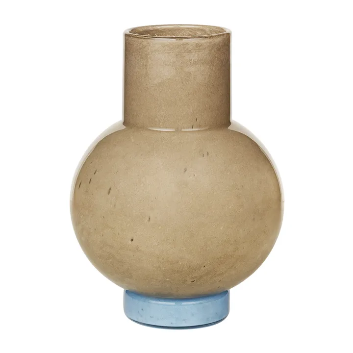 Mari 花瓶27cm - 灰褐色_静谧浅蓝色 - Broste Copenhagen