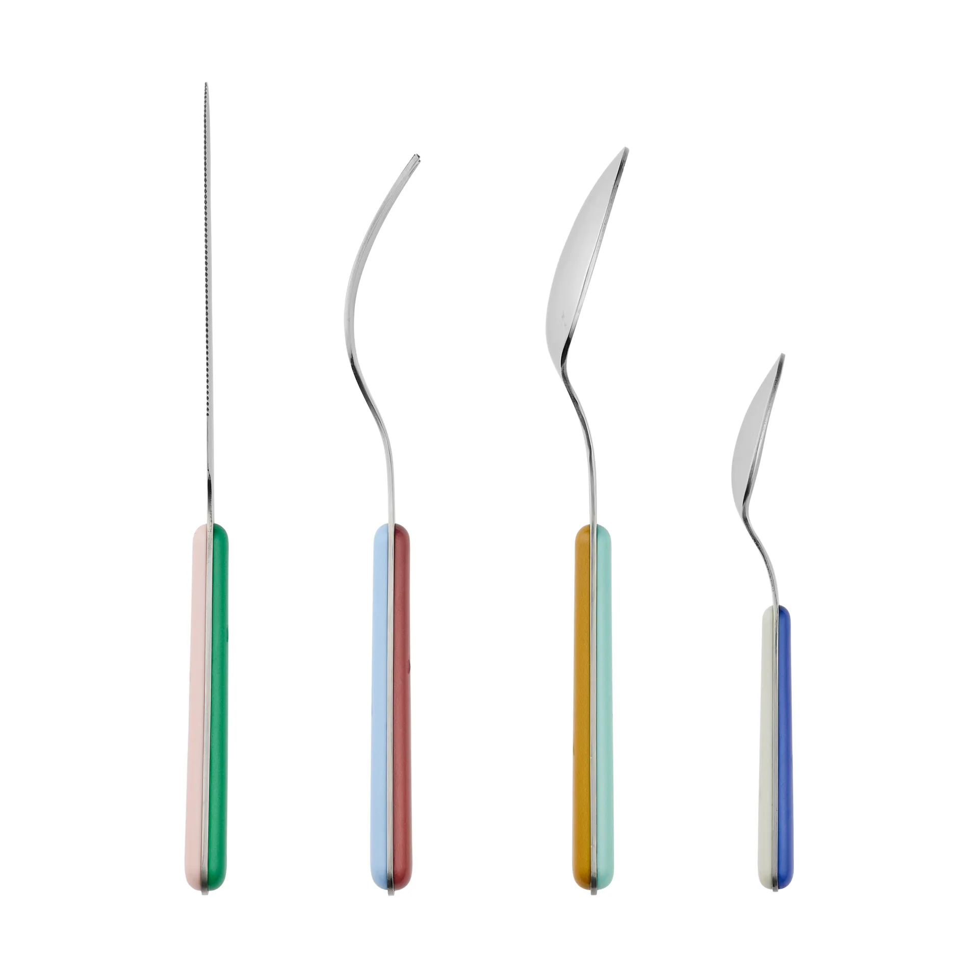 马斯塔尔Marstal 刀叉勺8件套拼色礼盒装 混合色, 混合色 Broste Copenhagen