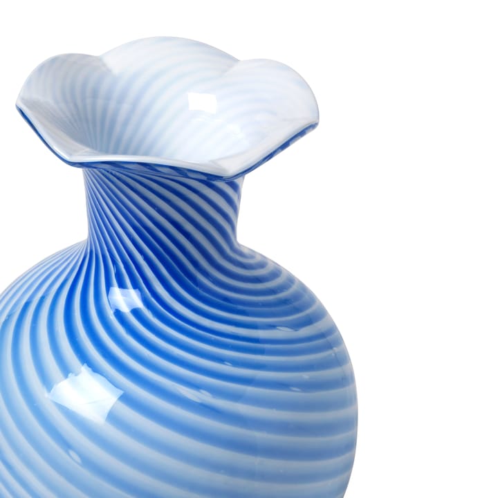 水果硬糖花瓶 Mella系列 30cm  , 蓝色-白色 Broste Copenhagen