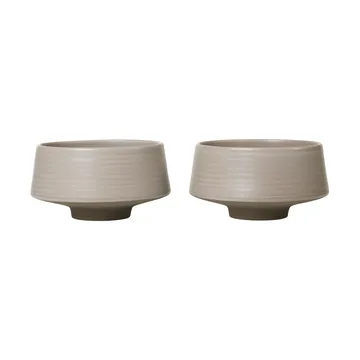 Miko 碗直径14cm 2件装 - 暖灰色 - Broste Copenhagen