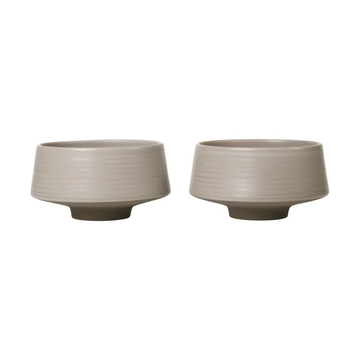 Miko 碗直径14cm 2件装 - 暖灰色 - Broste Copenhagen