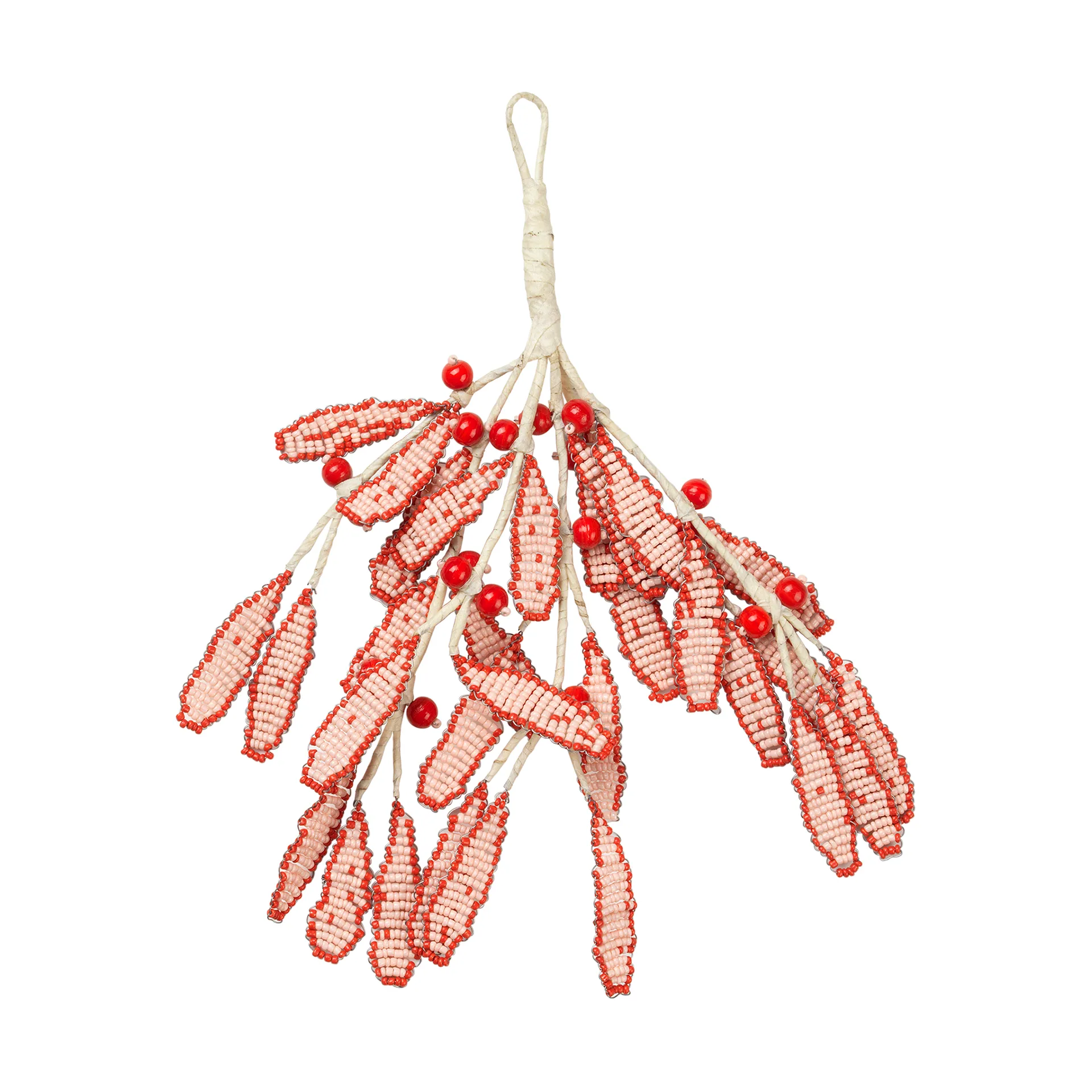 Mistletoe hanging decorations 17x18 cm, Pumpkin orange Broste Copenhagen