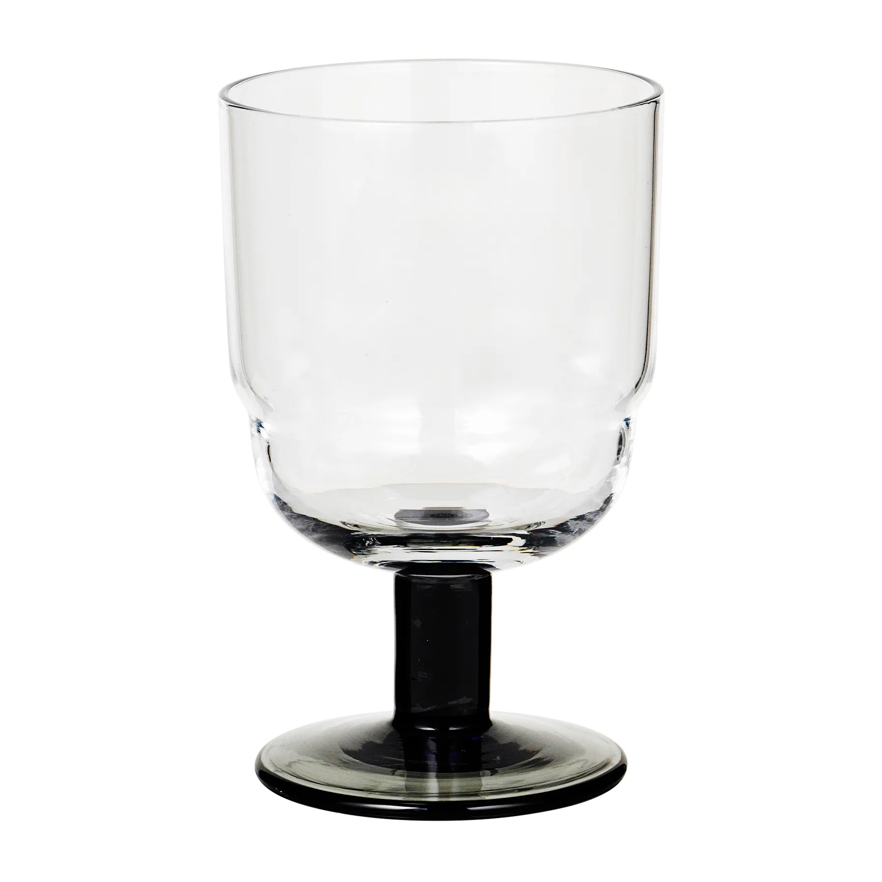 Nordic Bistro 白葡萄酒杯200ml, 透明_烟灰色杆 Broste Copenhagen