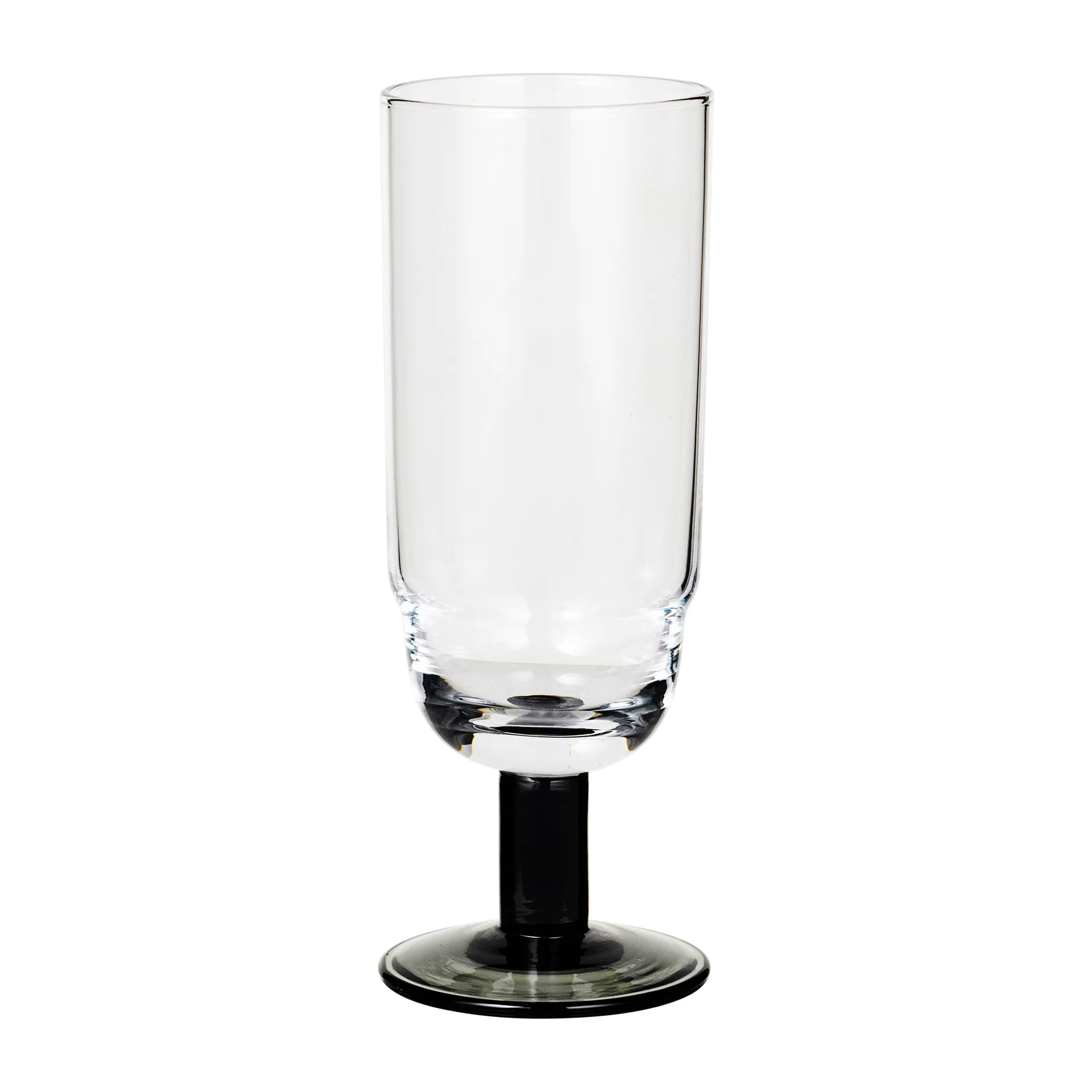 Nordic Bistro 香槟杯200ml, 透明_烟灰色杆 Broste Copenhagen