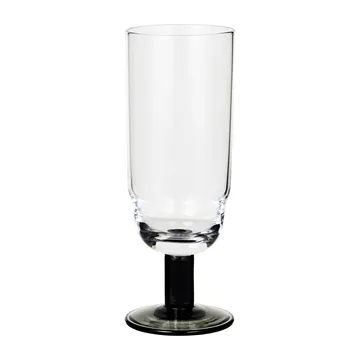 Nordic Bistro 香槟杯200ml - 透明_烟灰色杆 - Broste Copenhagen