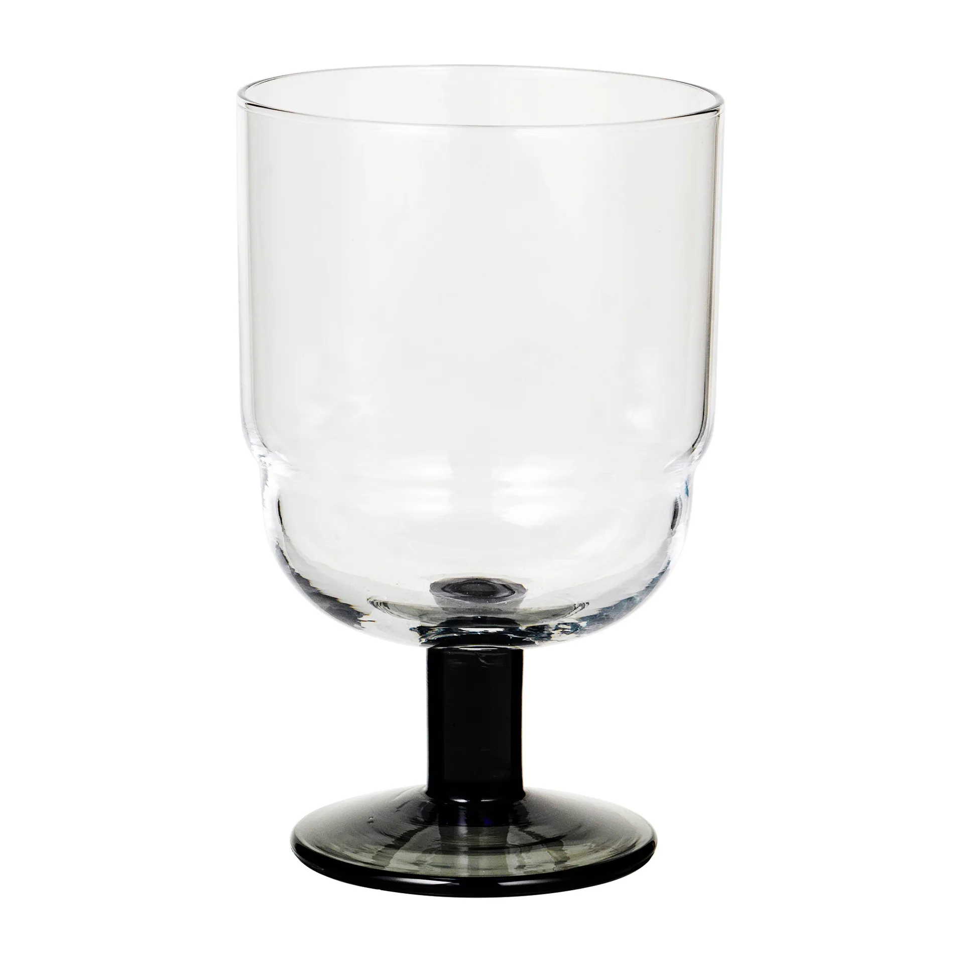 Nordic Bistro 红葡萄酒杯250ml, 透明_烟灰色杆 Broste Copenhagen