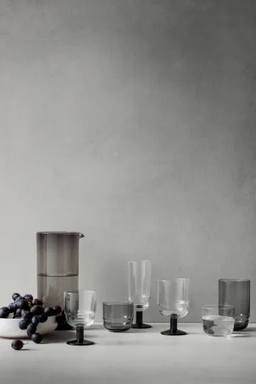Nordic Bistro 红葡萄酒杯250ml - 透明_烟灰色杆 - Broste Copenhagen