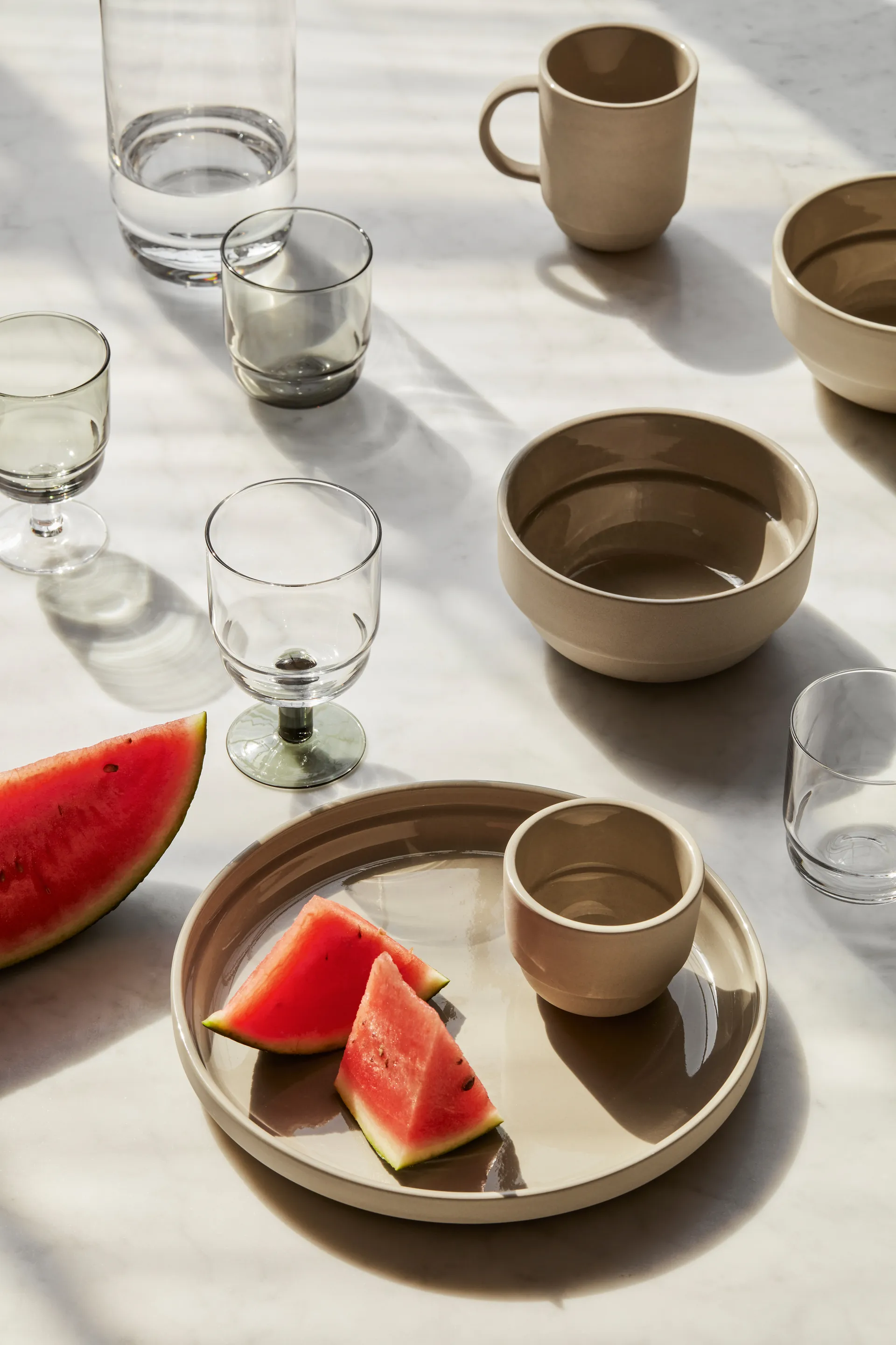 Nordic Bistro 晚餐盘 Ø26 cm, Raw 米色 Broste Copenhagen