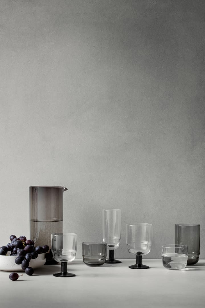 Nordic Bistro white 红酒杯 20 cl, Clear-smoke stem Broste Copenhagen