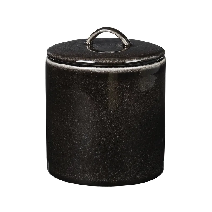 Nordic Coal 带盖罐子 - 12cm - Broste Copenhagen