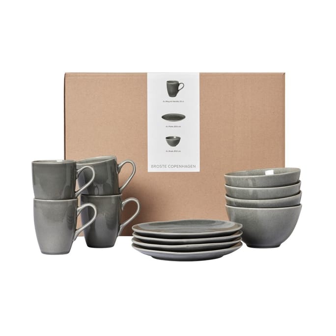 Nordic Rain breakfast 套装, 12 pieces Broste Copenhagen