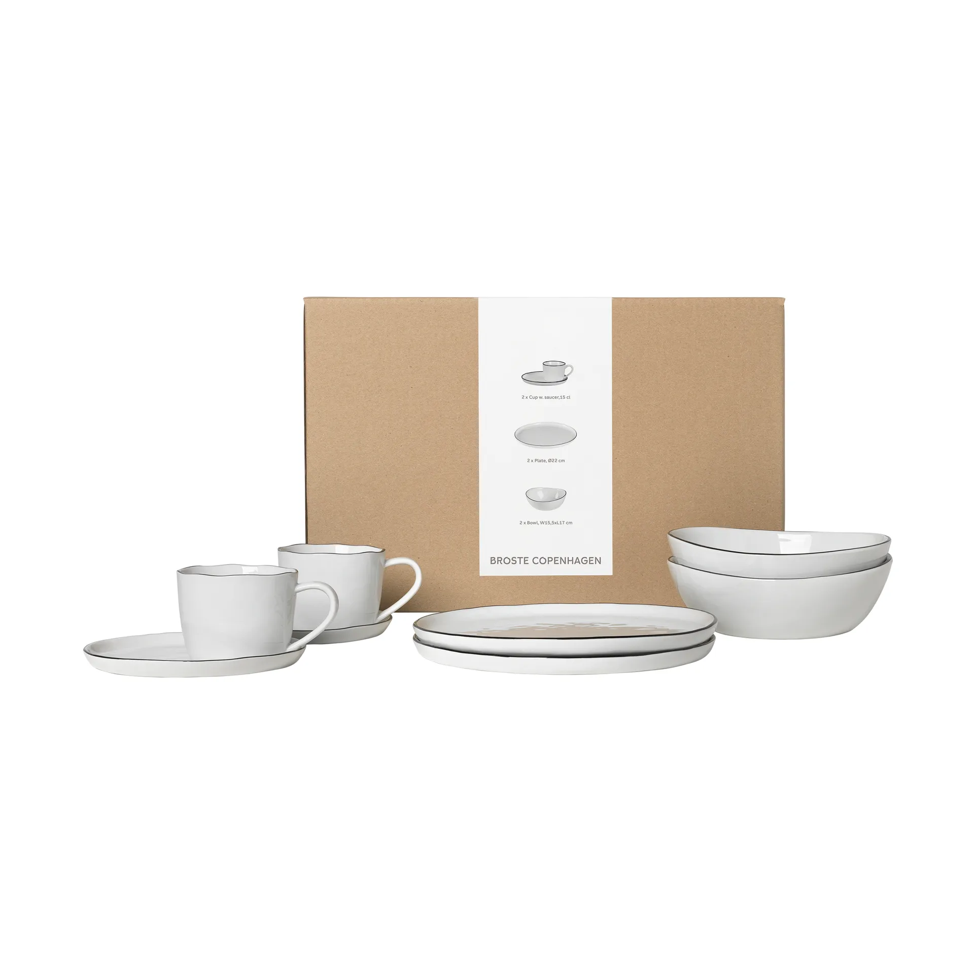 Nordic Salt breakfast 套装 for two, 6 pieces Broste Copenhagen