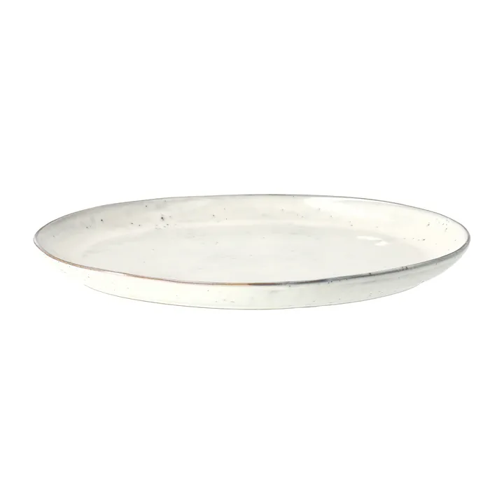 Nordic Sand 椭圆形大餐盘 - 26.5x35.5 cm - Broste Copenhagen