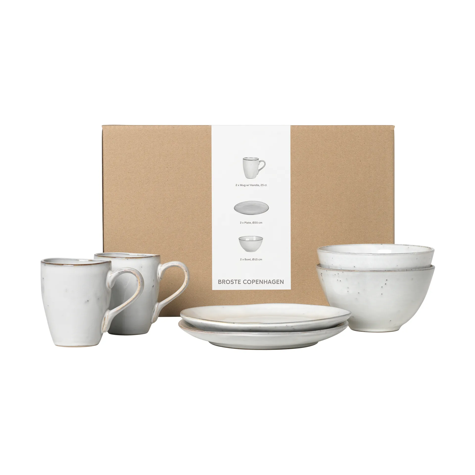 Nordic Sand breakfast 套装 for two, 6 pieces Broste Copenhagen
