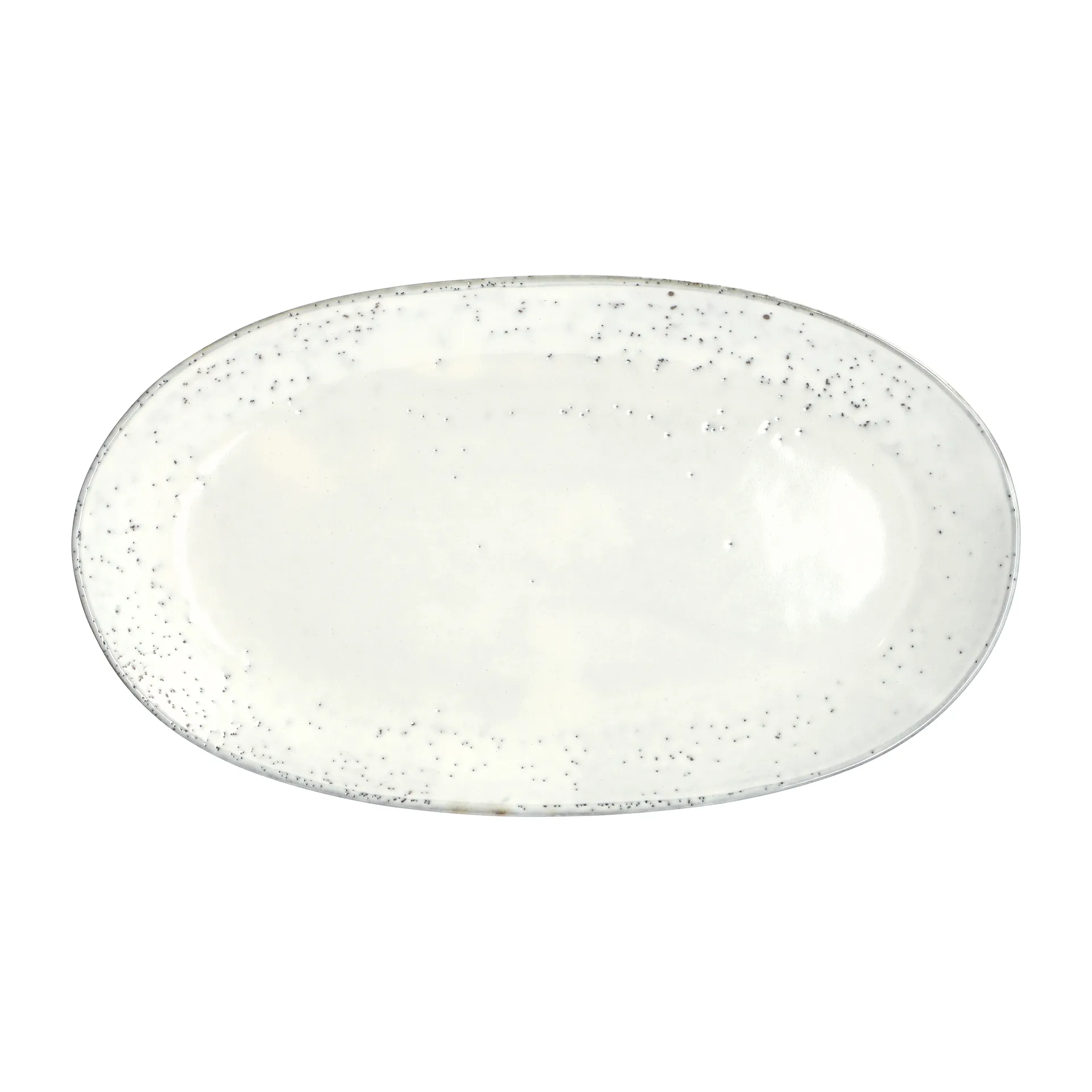 Nordic Sand oval serving platter, 30x17 cm Broste Copenhagen