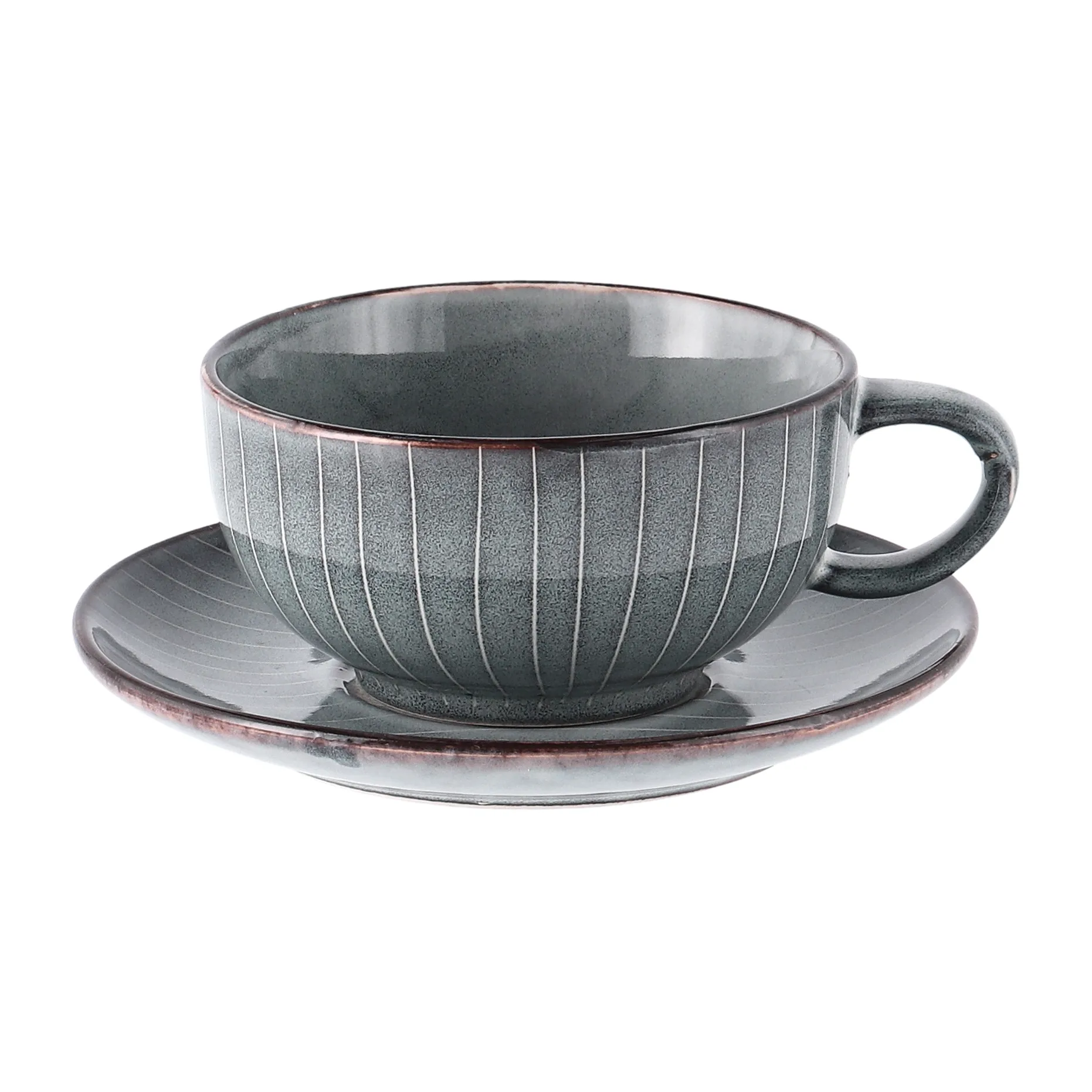Nordic Sea茶杯带杯碟, 5.8cm Broste Copenhagen