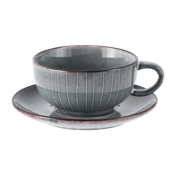 Nordic Sea茶杯带杯碟 - 5.8cm - Broste Copenhagen