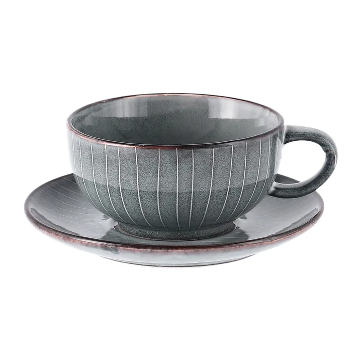 Nordic Sea茶杯带杯碟 - 5.8cm - Broste Copenhagen