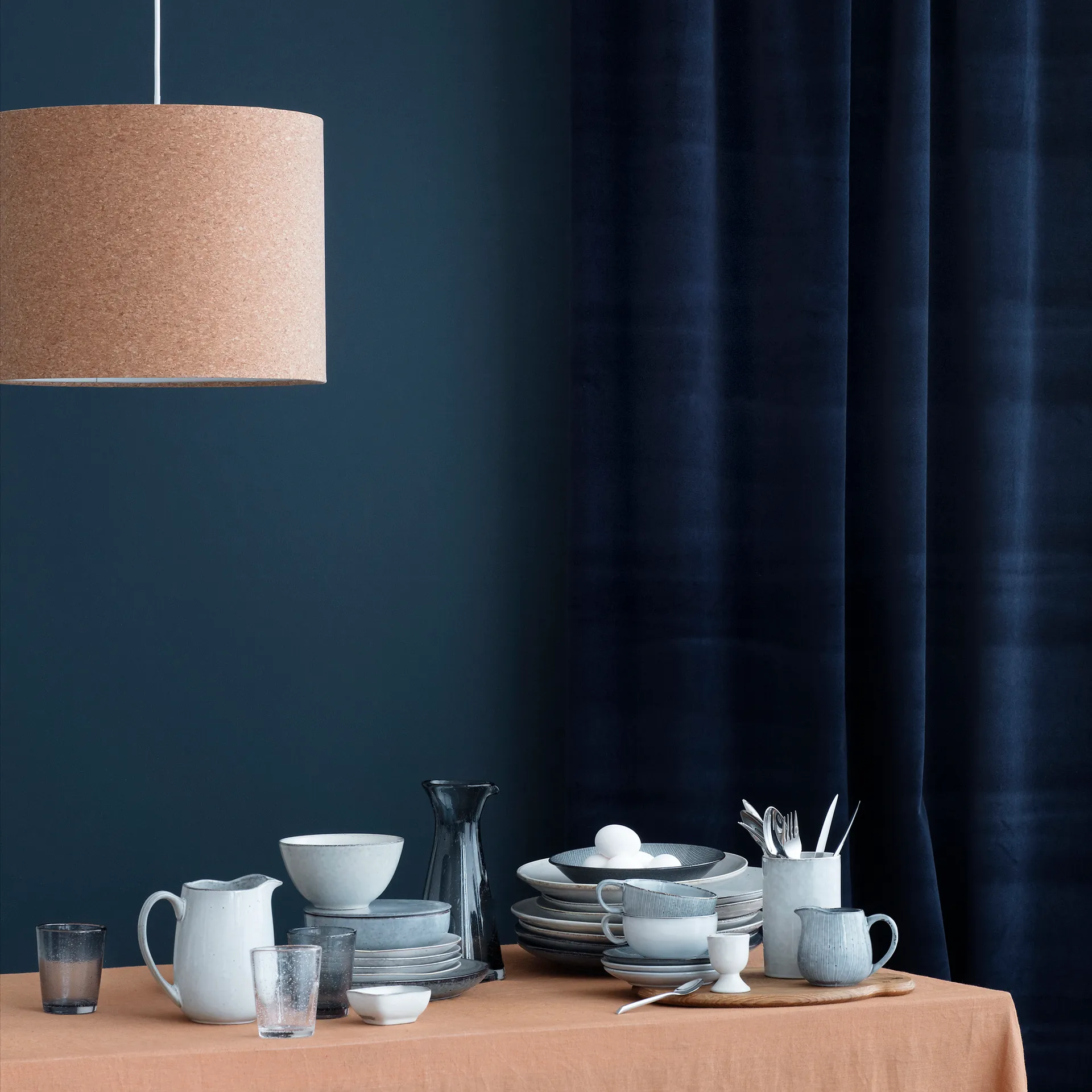Nordic Sea茶杯带杯碟, 5.8cm Broste Copenhagen