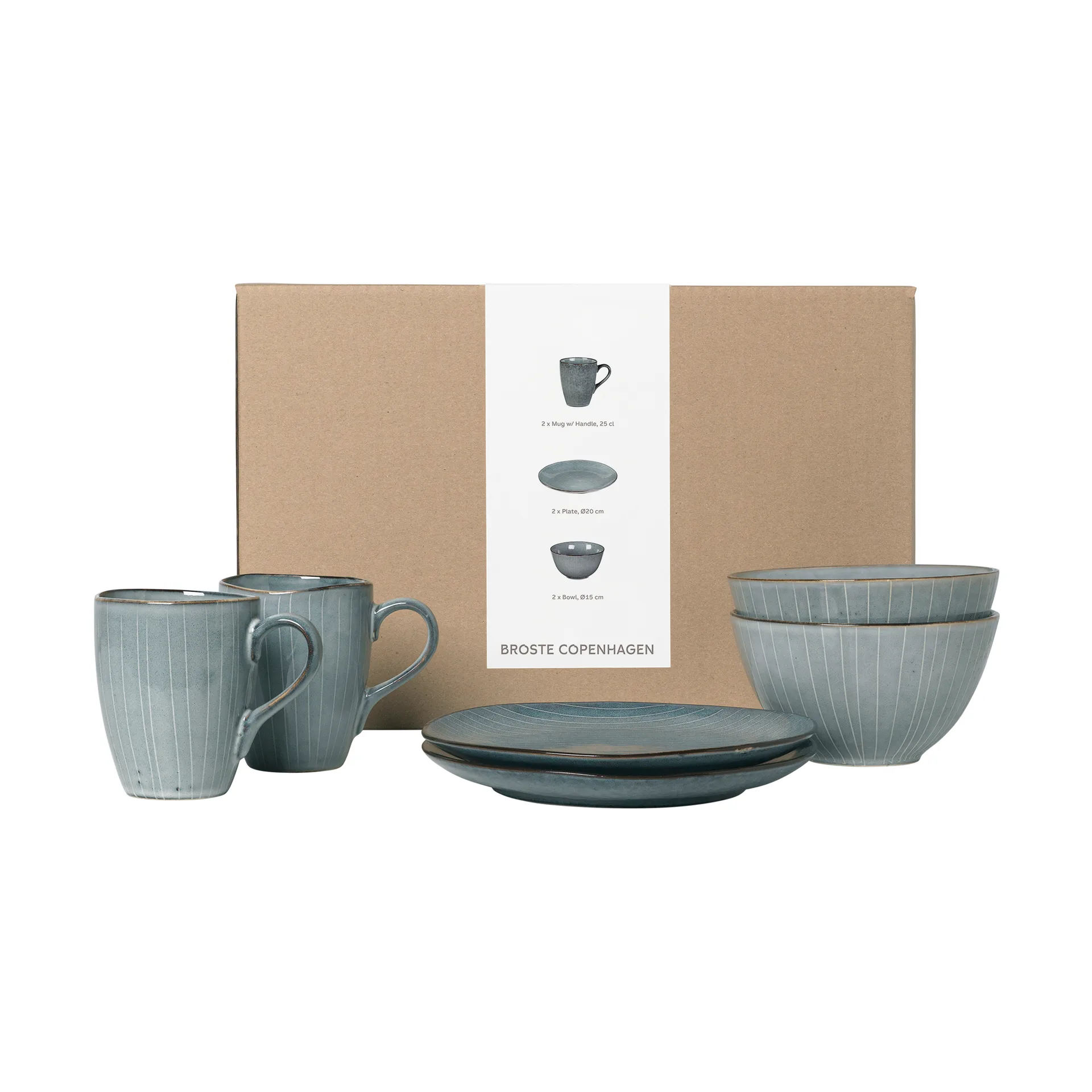 Nordic Sea breakfast 套装 for two, 6 pieces Broste Copenhagen