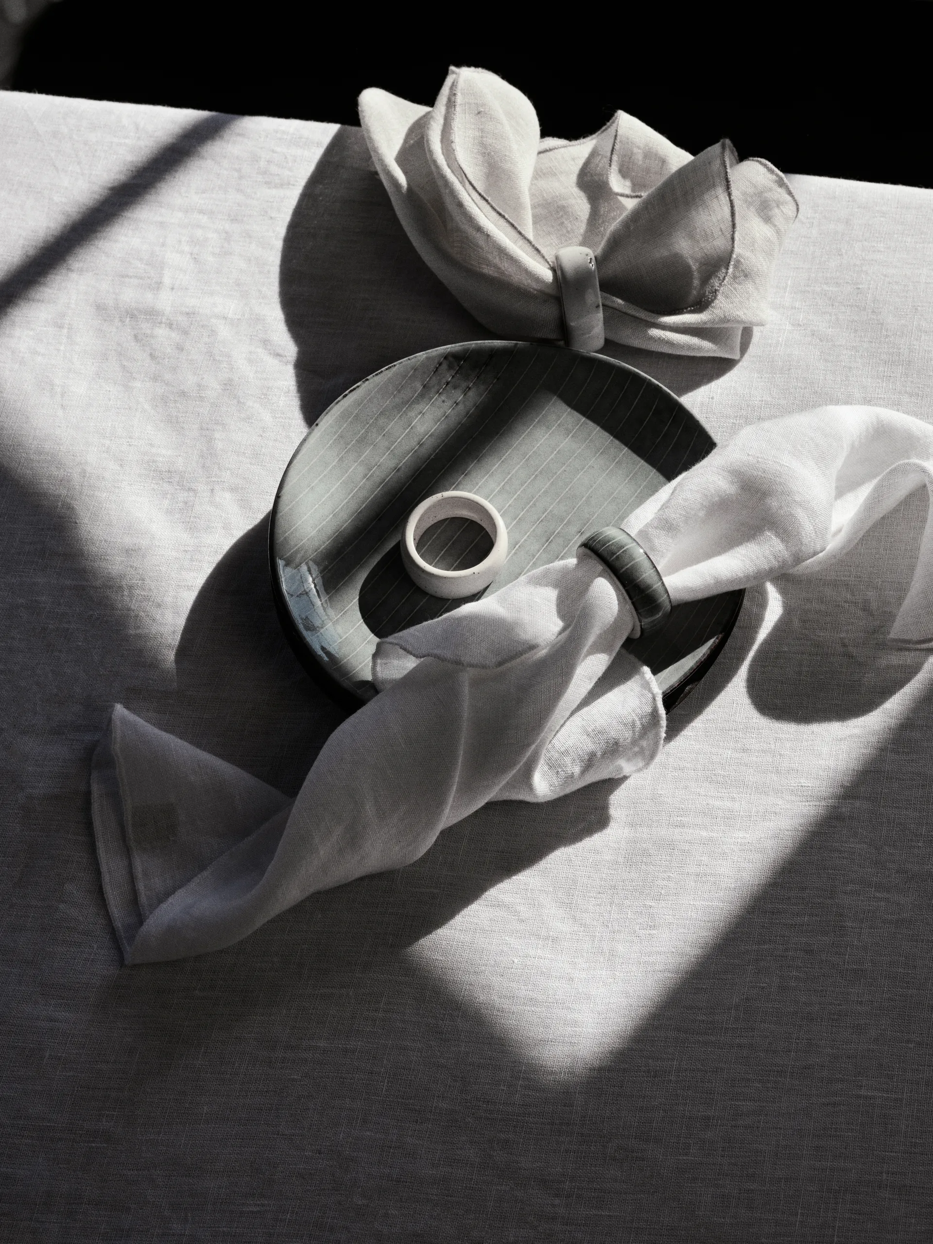 Nordic Sea 餐巾环  六件套装, Soft 蓝色 Broste Copenhagen