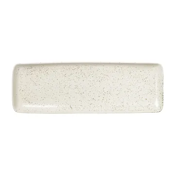 Nordic Vanilla 长方形碟12.5x35cm - 带颗粒奶油色 - Broste Copenhagen