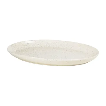 Nordic Vanilla 椭圆形碟35.5cm - 带颗粒奶油色 - Broste Copenhagen