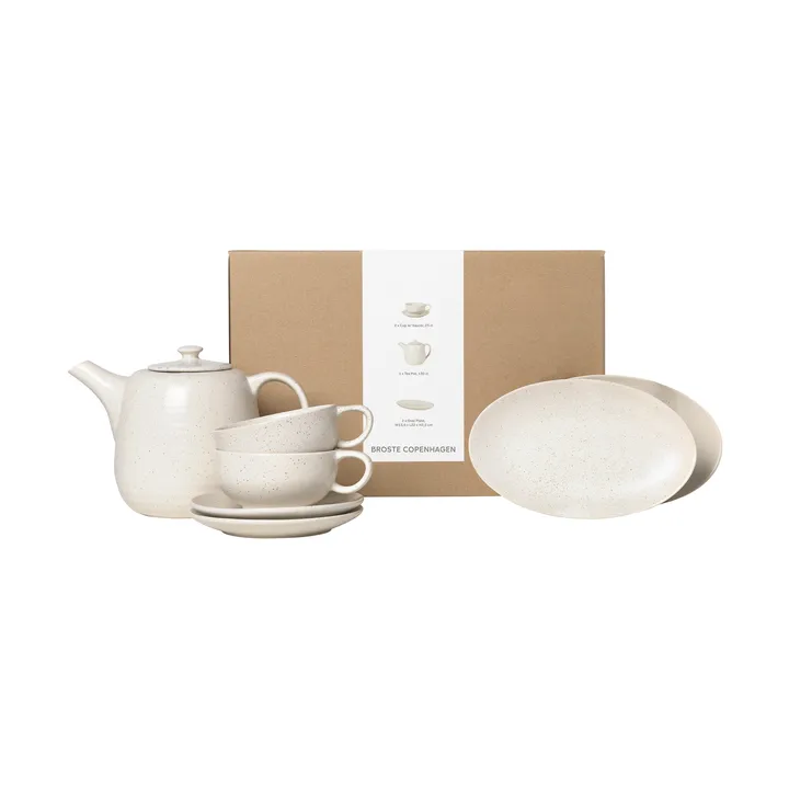 Nordic Vanilla 双人茶具套装 - 5件装 - Broste Copenhagen