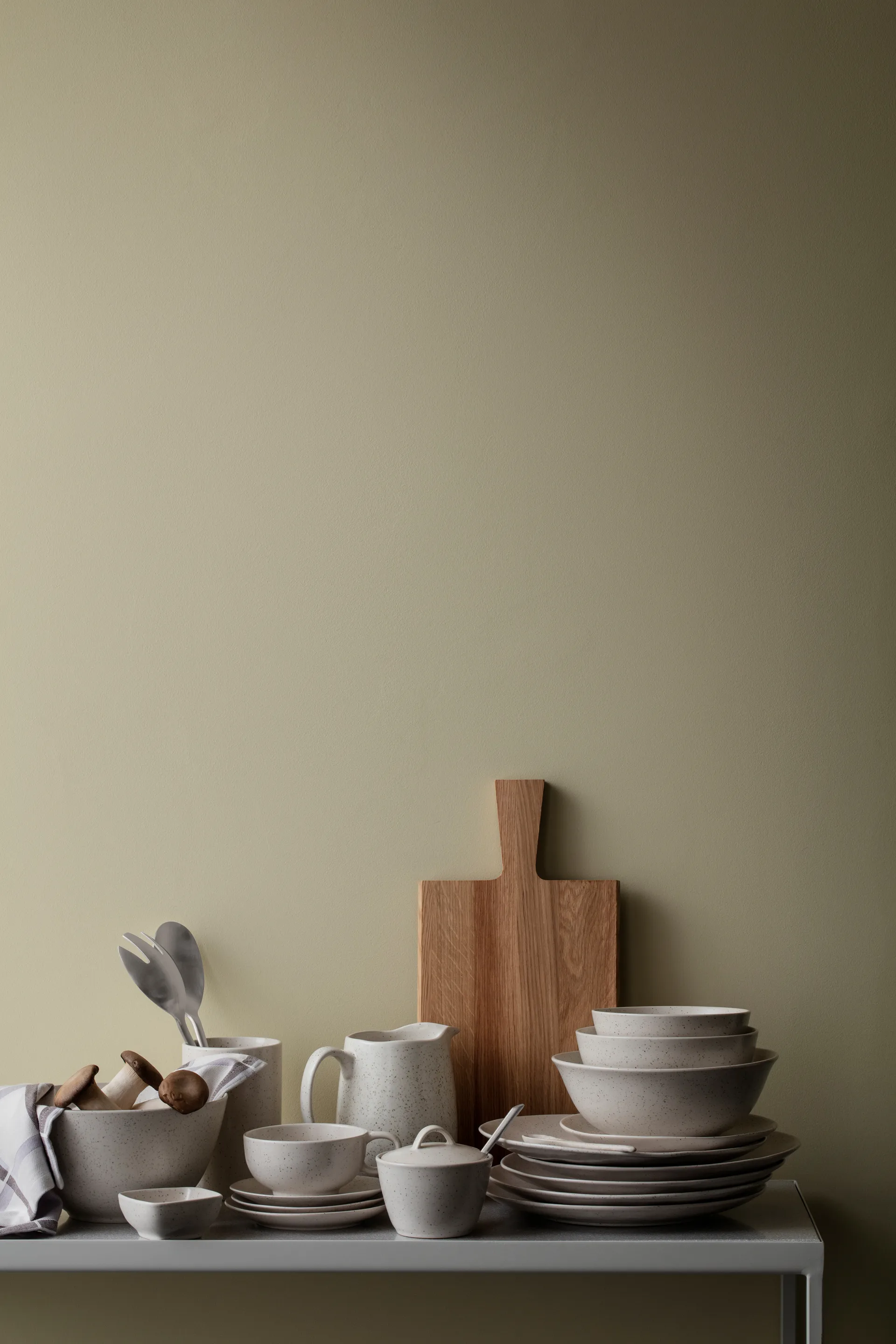 Nordic Vanilla Budda 碗  Ø21 cm, Cream with grains Broste Copenhagen