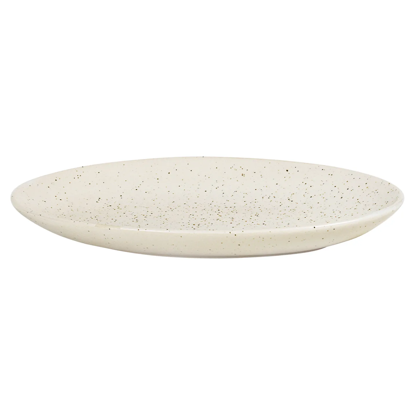 Nordic Vanilla 碟 oval 22 cm, Cream with grains Broste Copenhagen