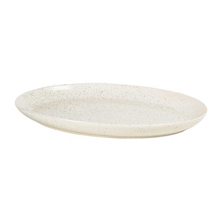 Nordic Vanilla 碟 oval 35.5 cm, Cream with grains Broste Copenhagen