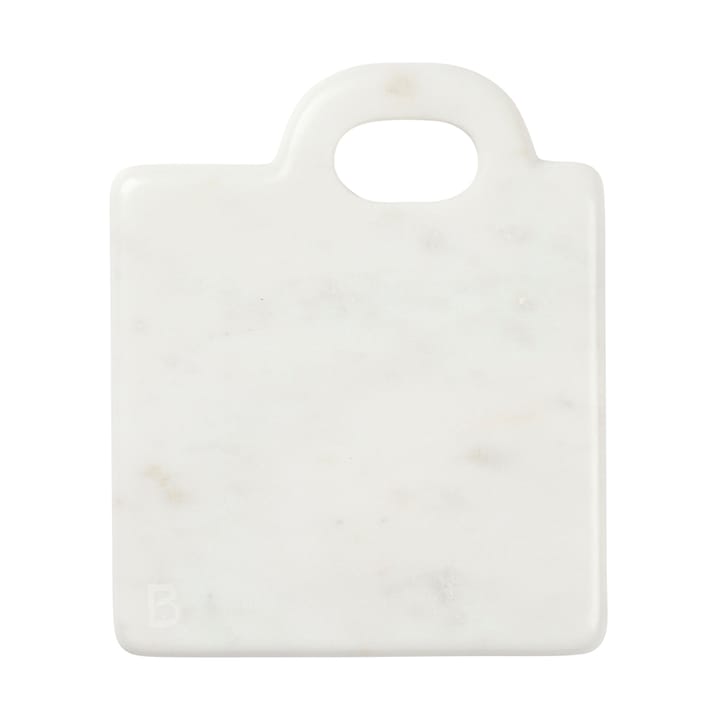 Olina 切菜板/砧板 14x17 cm - 白色 大理石色 - Broste Copenhagen