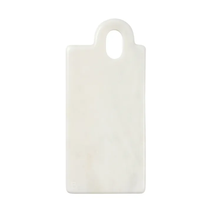 Olina 砧板 14x31cm - 白色大理石 - Broste Copenhagen