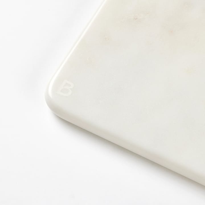 Olina 切菜板/砧板 26x30 cm - 白色 大理石色 - Broste Copenhagen