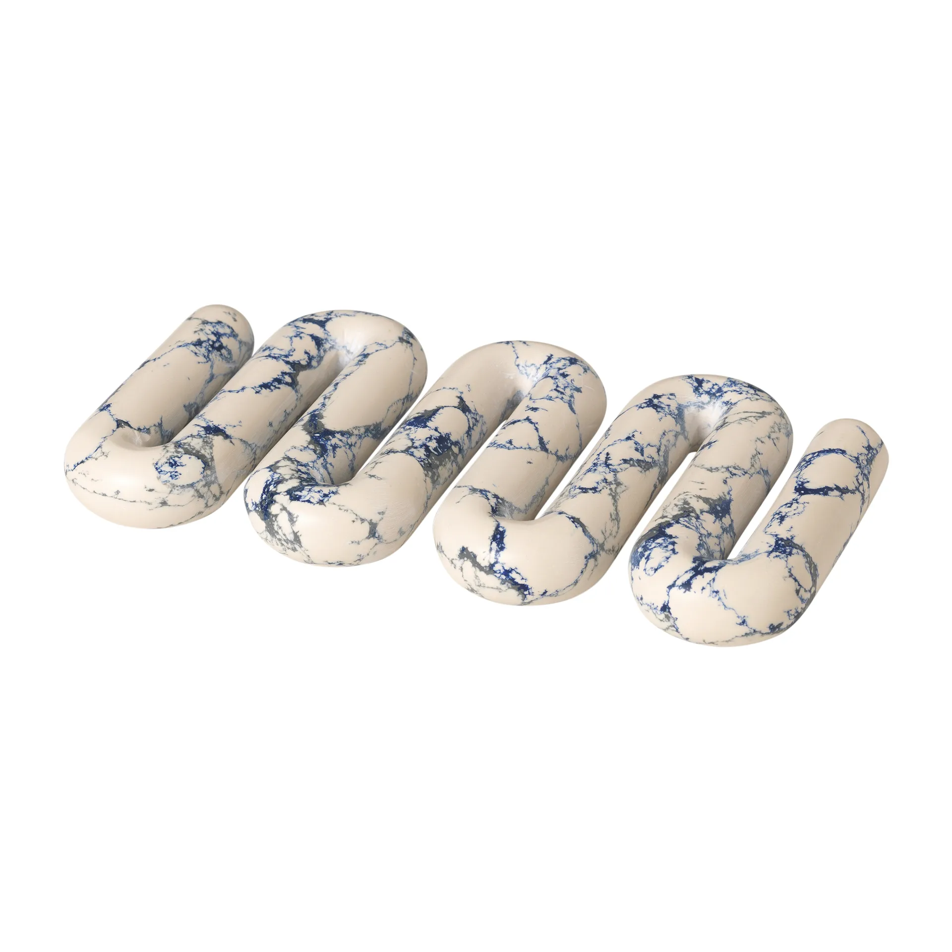 Orla trivet 14x25 cm, 白色-spectrum 蓝色 Broste Copenhagen