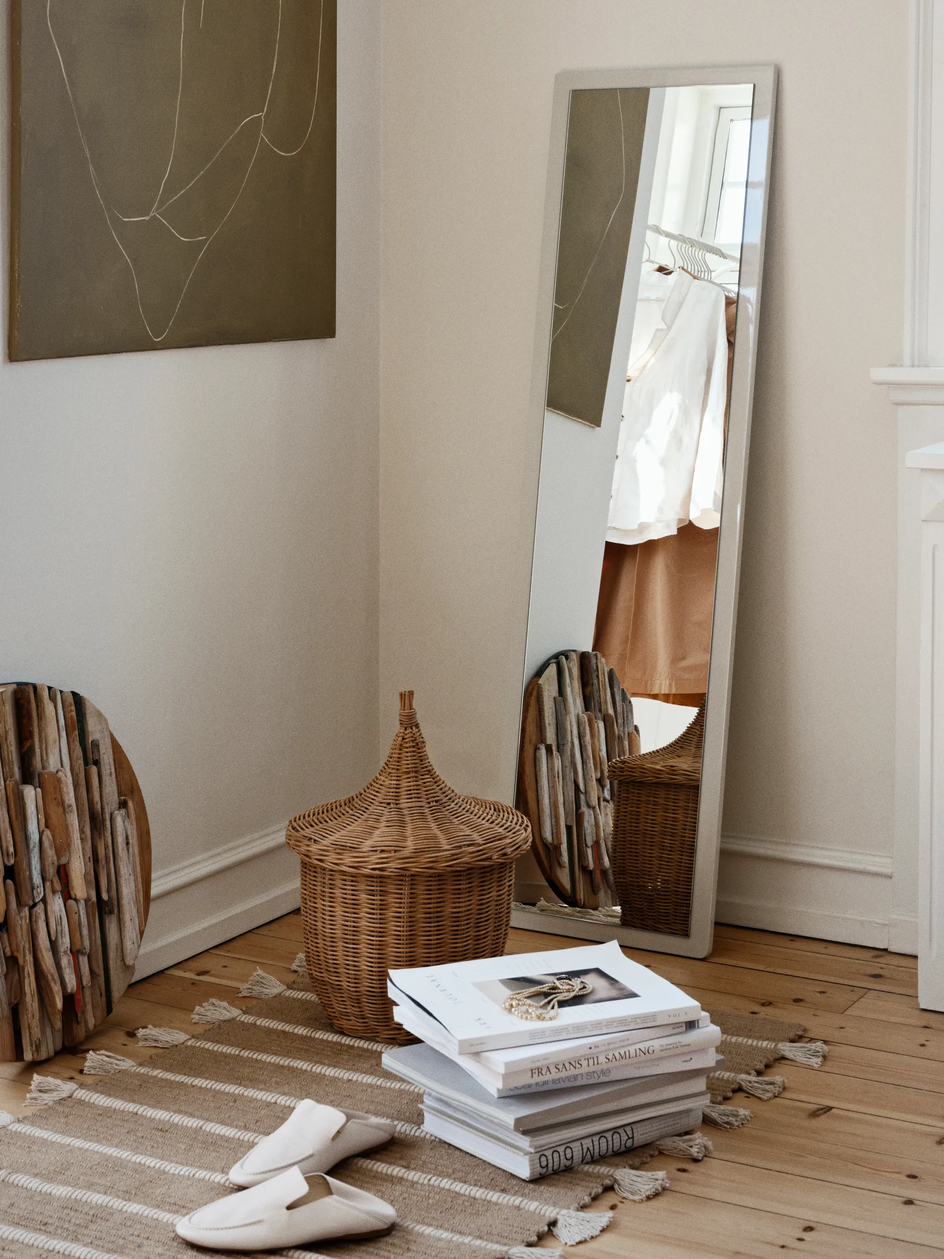 Pallas 篮子 2 parts, 原色/自然色 褐色 Broste Copenhagen