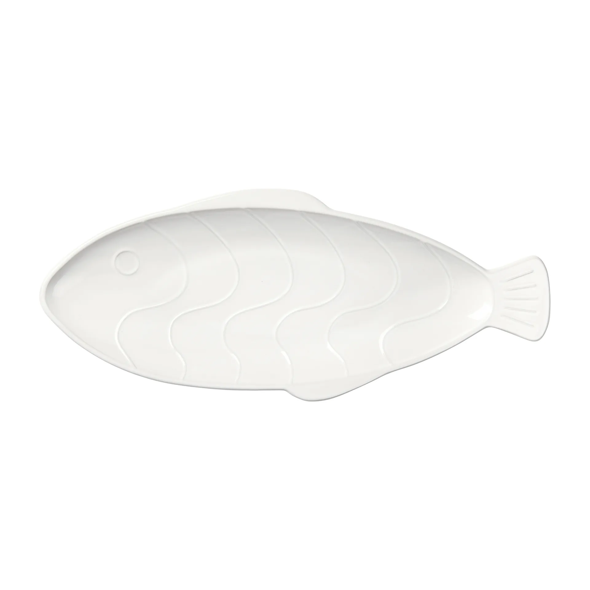 Pesce 碟子 17.6x41.4 cm, Transparent white Broste Copenhagen