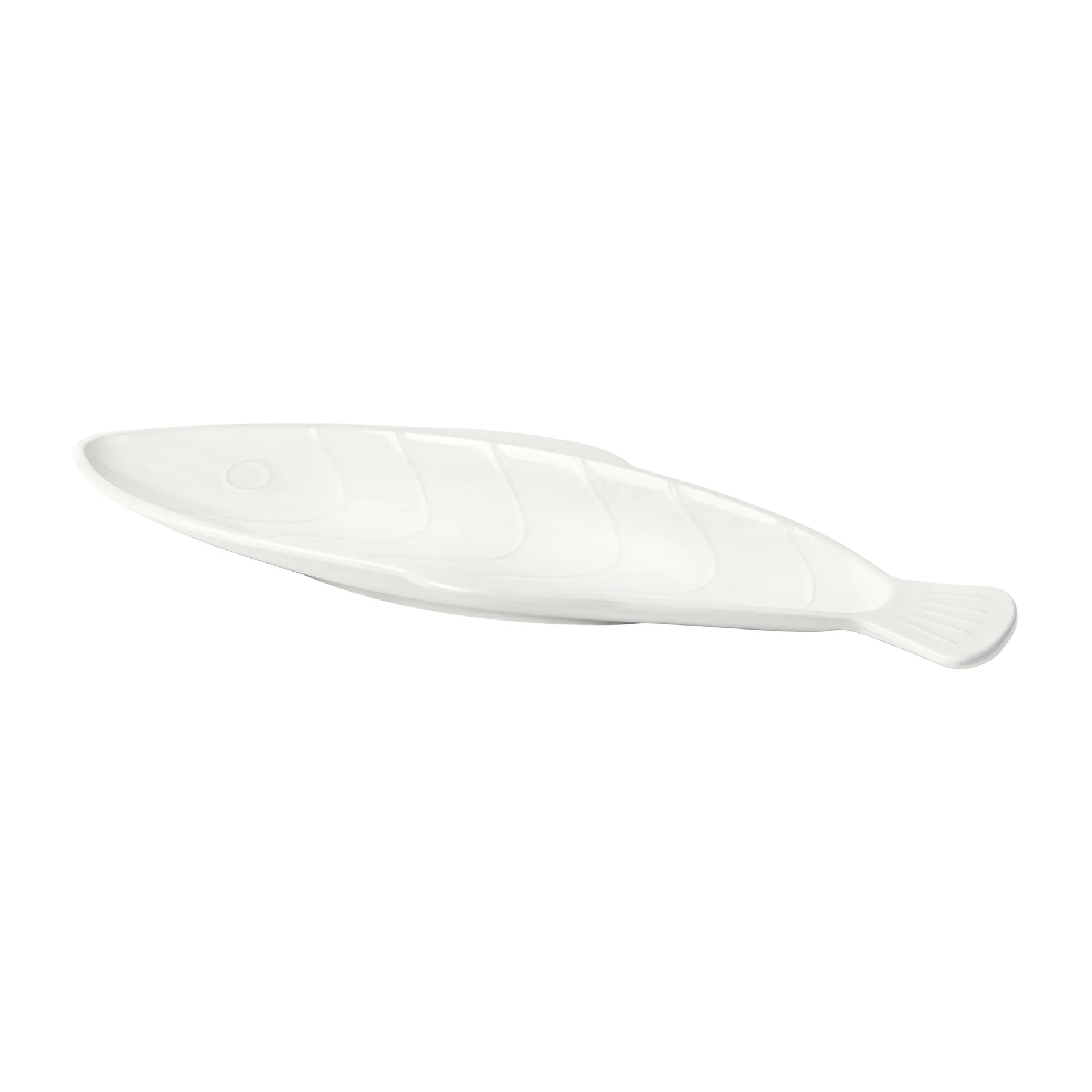 Pesce 碟子 17.6x41.4 cm, Transparent white Broste Copenhagen