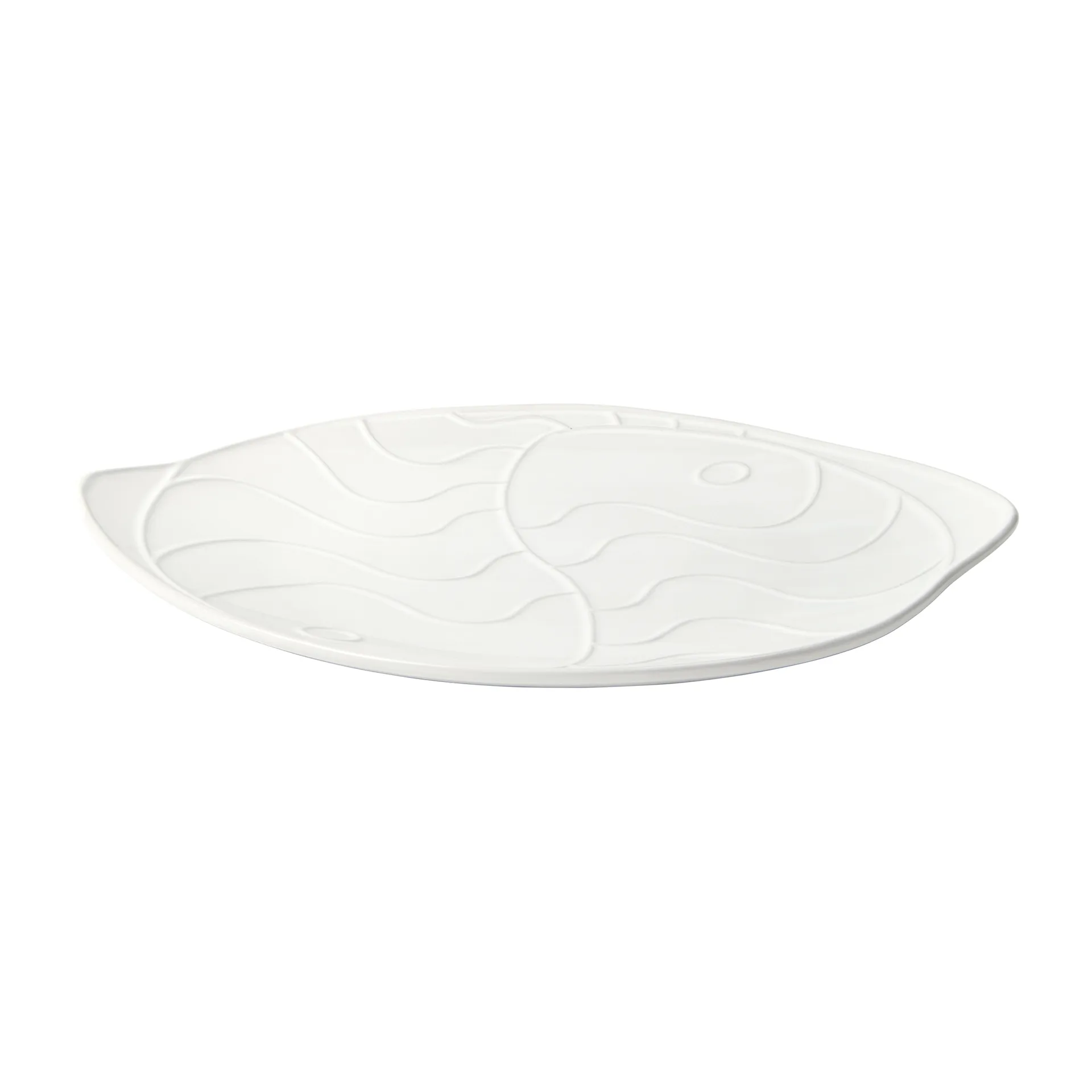 Pesce 碟子 30x34.6 cm, Transparent white Broste Copenhagen